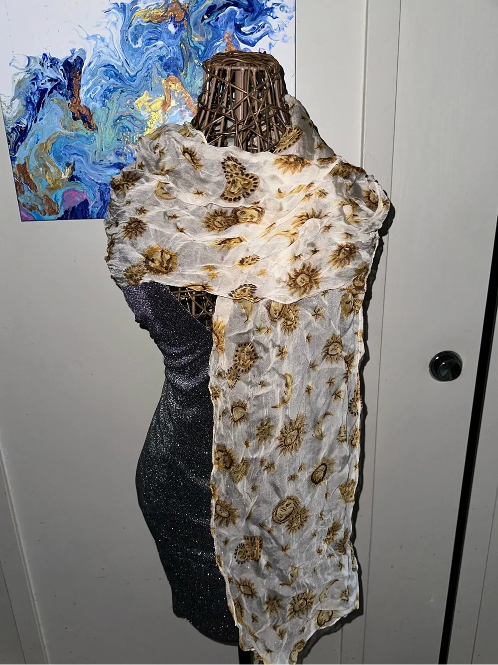 Celestial Sheer Scarf 66 x 12